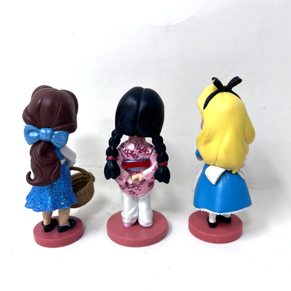 Disney Animators Princess Figure Lot of 6 Arial Cinderella Belle Mulan Tiana 3" - Picture 9 of 9